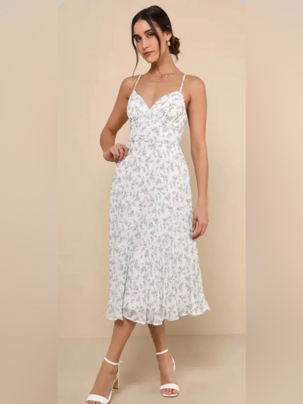 White Floral Lulu’s Dress